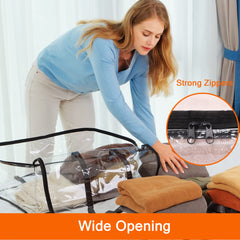 Vieshful cremallera doble deslizador de acero inoxidable duradera