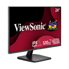 ViewSonic VA2456A-MHD vista frontal con biseles delgados y pantalla nítida