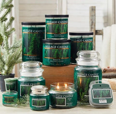 Village Candle melted wax pool detail demonstrating even burn and strong fragrance throw