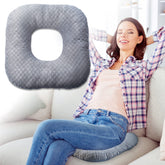 Vinban vista frontal del cojín donut mostrando forma ergonómica y confort
