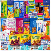 Vintage Candy Co. caja frontal con 28 snacks, ideal para regalar