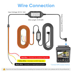 VIOFO HK4 cable de 4 m desplegado, longitud para rutas discretas