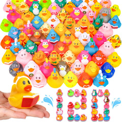 VISRIE paquete frontal con 120 patitos, variedad y cantidad visibles