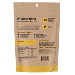 Vital Essentials textura crujiente del bocado destacando sabor intenso
