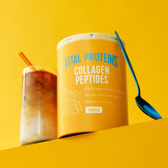 Vital Proteins detalle de etiqueta con lista de ingredientes y beneficios claros
