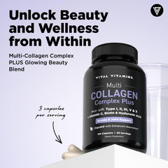 Vital Vitamins cápsulas en primer plano detallando textura y tamaño cómodo