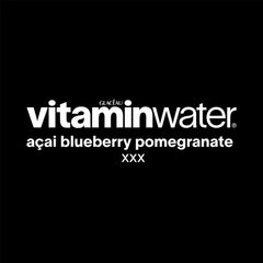 vitaminwater etiqueta con información de vitaminas y antioxidantes