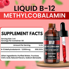 VITBOOST detalle de etiqueta mostrando ingredientes y beneficio de pureza vegana