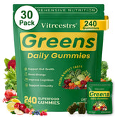 Vitrcestrs envase frontal mostrando 240 gominolas y beneficios