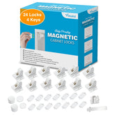 vmaisi empaque frontal del kit con 24 cerraduras y 4 llaves mostrando contenido