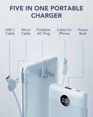 VRURC enchufe AC plegable desplegado, recarga directa sin cables adicionales