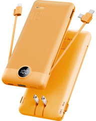 VRURC vista frontal del power bank mostrando puerto y diseño, práctico para viajes