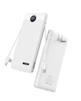 VRURC vista frontal del power bank blanco con diseño compacto y elegante