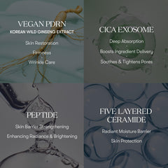 VT COSMETICS detalle de etiqueta con ingredientes clave y confianza formulada