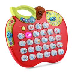VTech ABC Learning Apple primeros planos de los 26 botones de letras, interacción táctil