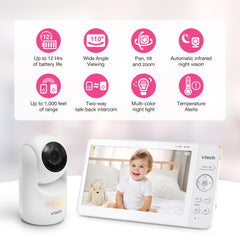 VTech Advanced HQ Max detalle de la cámara y lente, control PTZ claro y robusto