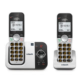 VTech vista frontal del conjunto VG232-2 mostrando ergonomía y uso fácil