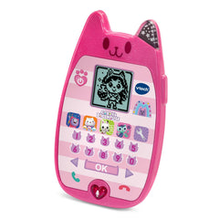 VTech teléfono Gabby's Dollhouse primer plano de botones y textura para motricidad fina