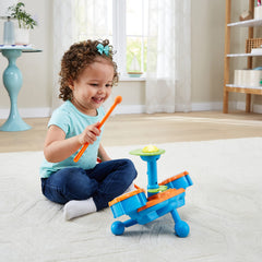VTech KidiBeats comparación de tamaño con manos, ideal para edades 2-5