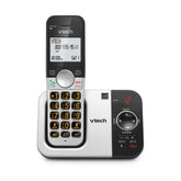VTech VG232 base frontal mostrando contador de mensajes y beneficio de control rápido