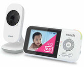 VTech VM819 frontal mostrando unidad parental y cámara para vigilancia privada
