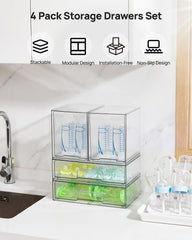 Vtopmart textura del acrílico resistente que mantiene visibilidad y limpieza fácil