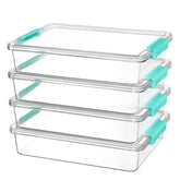 Vtopmart paquete cuatro cajas frontales mostrando organización rápida