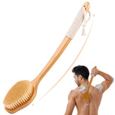 VWMYQ mango curvado de bambú mostrando diseño ergonómico y alcance