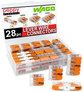 Peppy Products WAGO 221 frontal del estuche organizado para transporte y acceso rápido