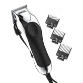Wahl vista frontal en empaque mostrando kit completo y beneficios profesionales