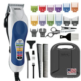 Wahl vista frontal del clipper con accesorios útiles para cortes precisos