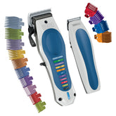 Wahl vista frontal del cortapelos mostrando diseño y botones, fácil manejo