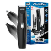 Wahl frontal del kit mostrando todas las piezas y facilidad de uso