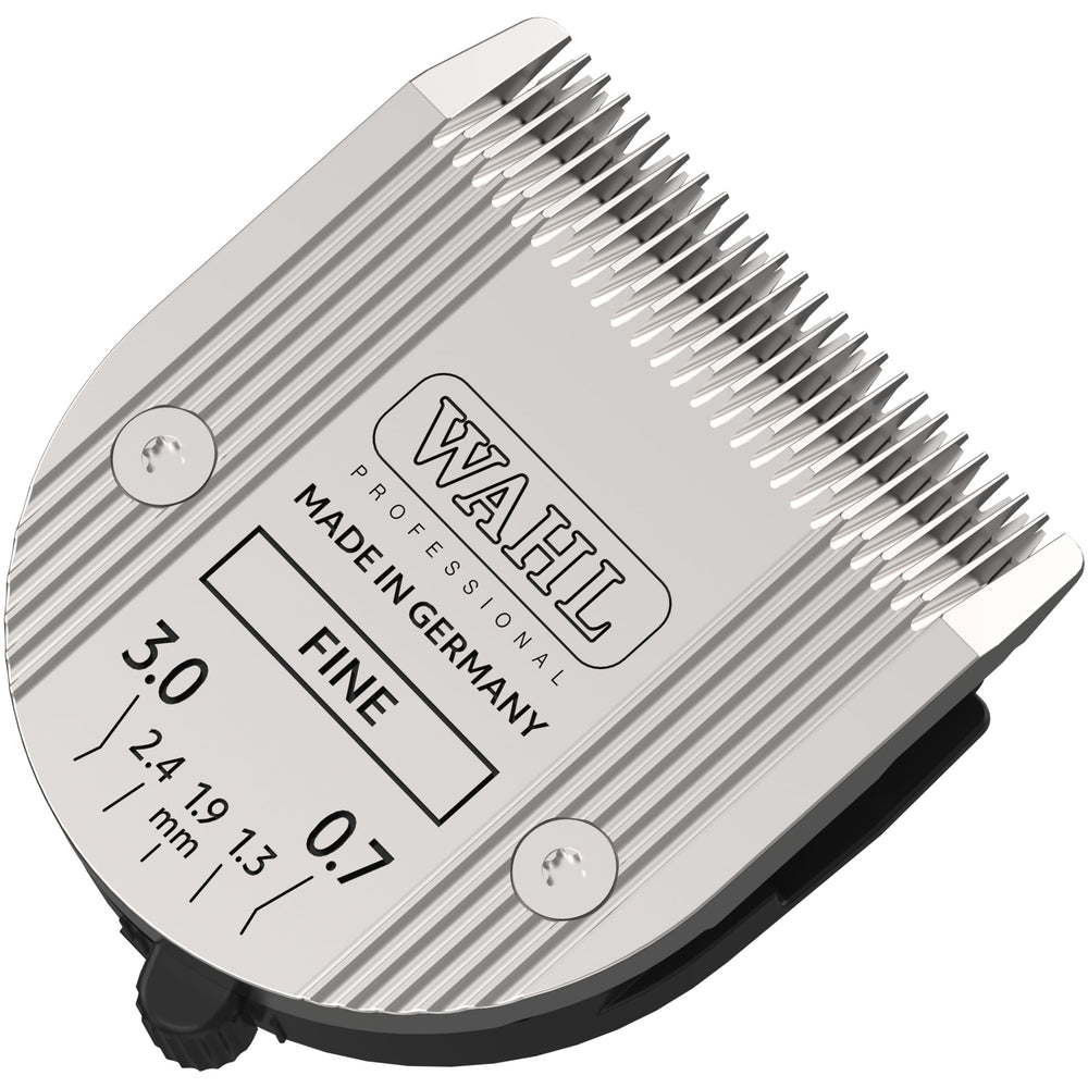 Wahl hoja frontal 2179-301 mostrando perfil y beneficios de corte uniforme