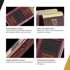 Wahl Professional accesorios incluidos: protector, cepillo y cargador para mantenimiento fácil