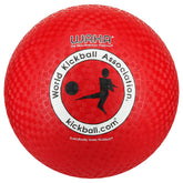 WAKA pelota oficial roja frontal mostrando marca y portabilidad