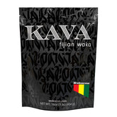 Wakacon paquete frontal mostrando 16 oz y sello de origen fiyiano, calidad visible