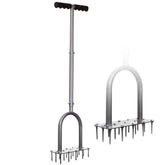 Walensee front view of full aerator showing 15 spikes and handle for efficient coverage