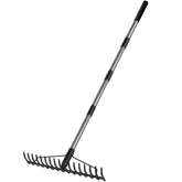 Walensee rastrillo vista frontal robusto para jardinería eficiente