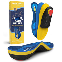 WalkHero vista frontal del paquete mostrando plantillas y marca para soporte inmediato