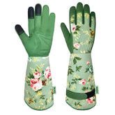 WANCHI guantes frontal con embalaje mostrando diseño floral y protección