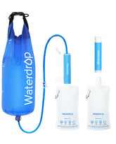 Waterdrop frontal del empaque mostrando el kit completo y sus beneficios