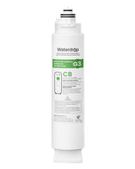 Waterdrop cartucho G3-N3CB visto de frente mostrando diseño y ajuste rápido