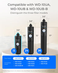 Waterdrop RF10 detalle de superficie que resalta sellos y textura duradera