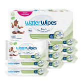WaterWipes pack frontal mostrando la marca y cantidad para confianza de padres