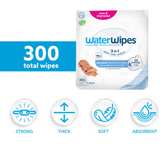 Close-up of WaterWipes texture displaying thicker softer sheet for improved comfort and cleaning