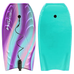 WaveStorm vista frontal de la bodyboard 40" muestra forma y flotabilidad