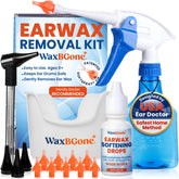 waxBgone kit frente completo mostrando componentes y organización clara