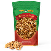 We Got Nuts paquete frontal mostrando 4 libras y mitades frescas