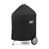 Weber funda frontal 22" mostrando ajuste ceñido y protección completa